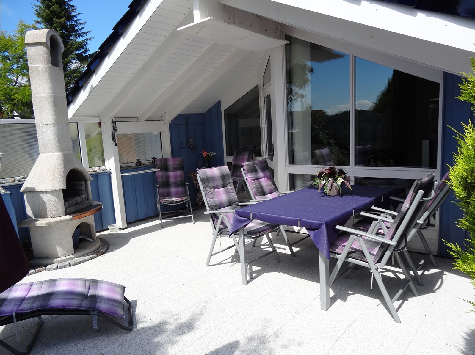 Terrasse vom Ferienhaus Marga an der Ostsee