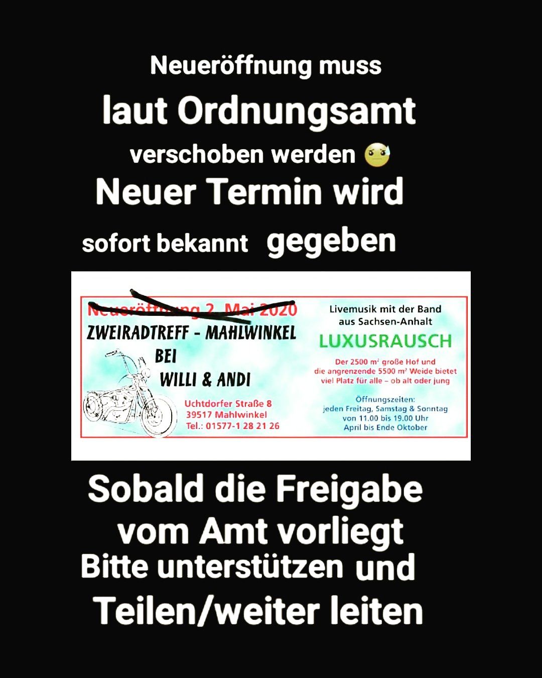 Bikertreff Mahlwinkel bei Magdeburg