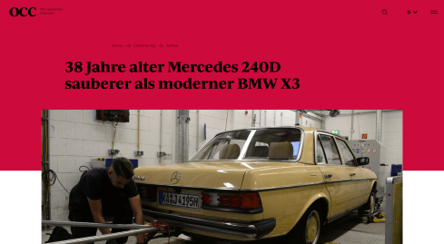 Mercedes 240D sauberer als moderner BMW X3