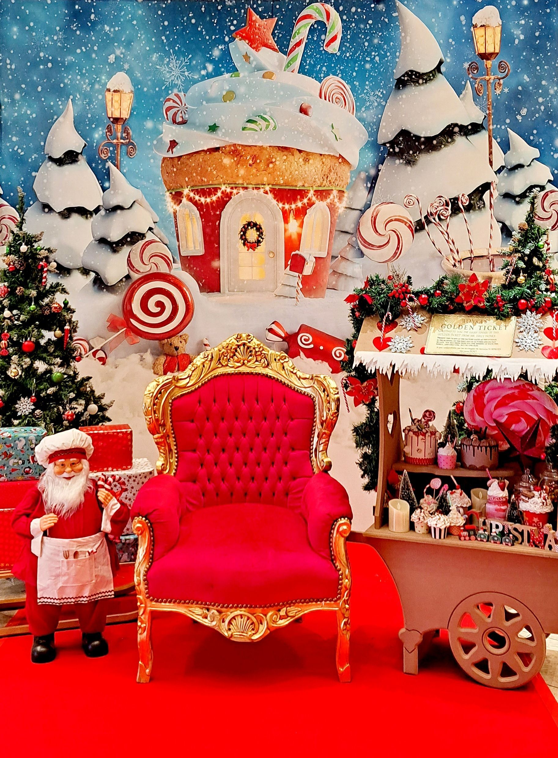 Interaktiver Fotospot Winterlandschaft als Reichweiten-Booster für Weihnachts-Marketing in Shopping Centern und Messen.
