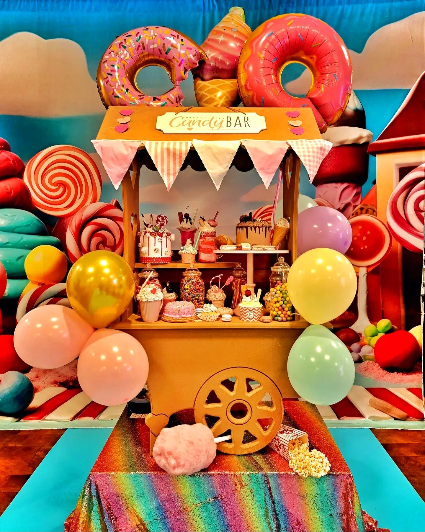Exklusive Candy Bar mit hochwertiger Dekoration als Eyecatcher für Mitarbeiterfeste, Messen und Firmenevents bundesweit.