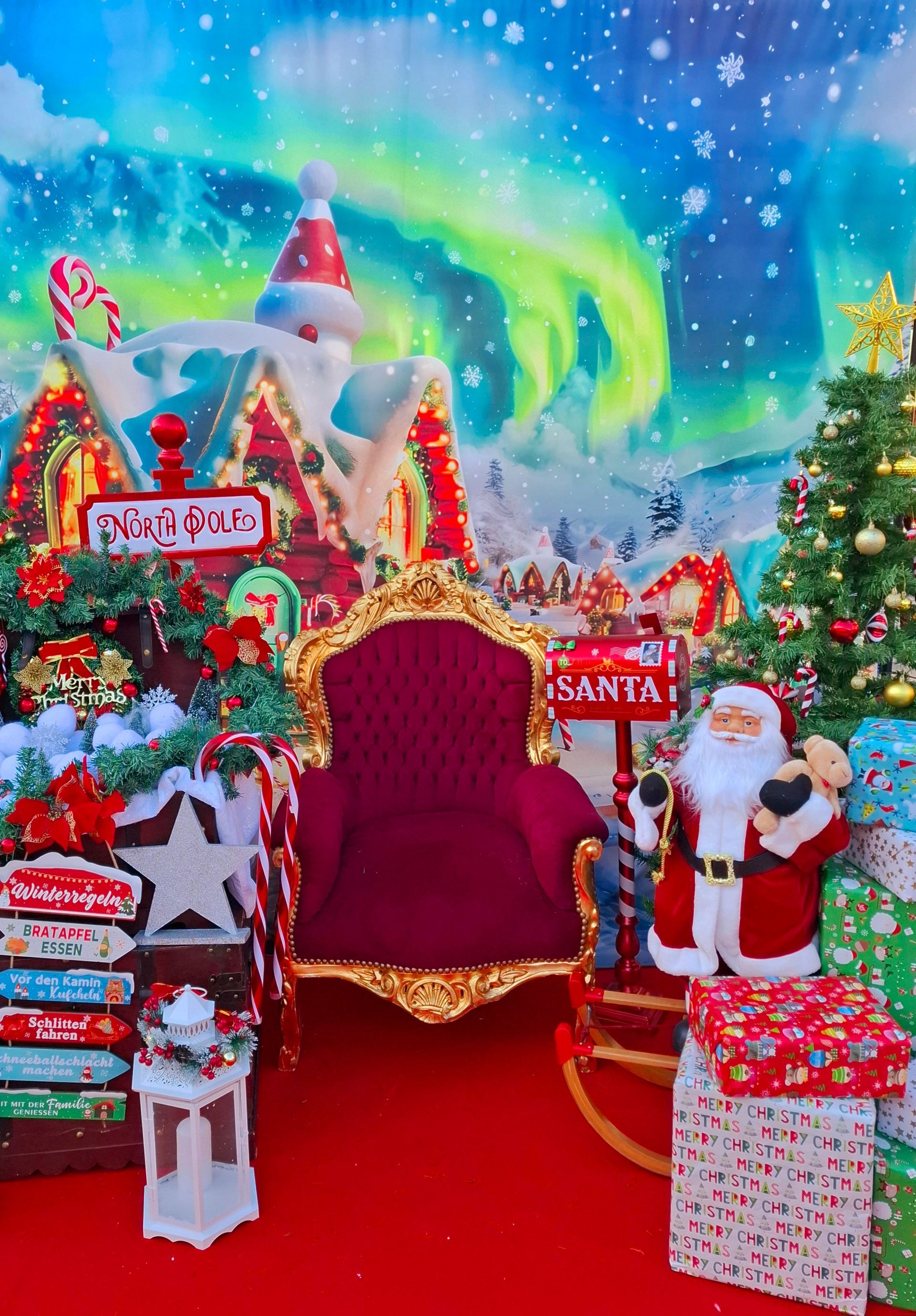Weihnachtliche Eventmodule mit Walking Acts, Fotospots und Erlebnisstationen