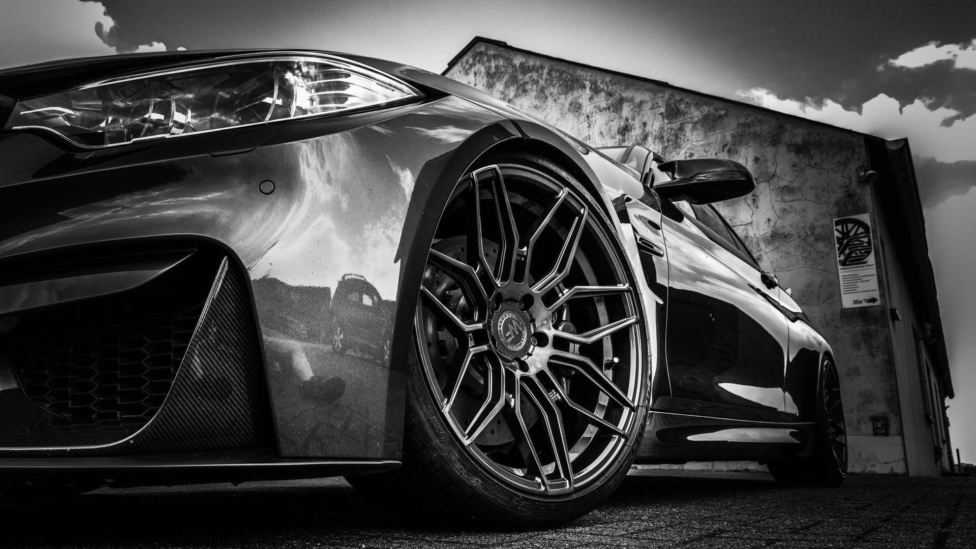 BMW M4 Competition nach der Felgenveredelung BMW M4 Competition nach der Felgenveredelung