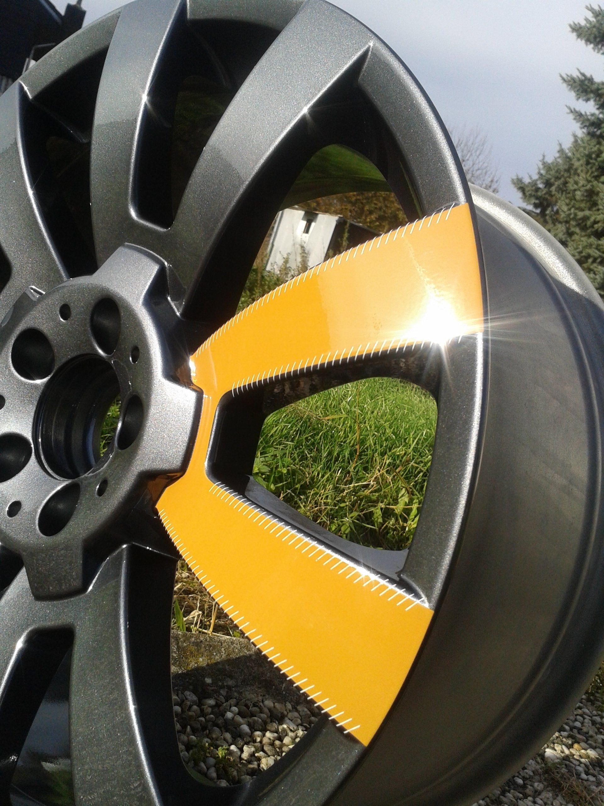 Felge Klarlackversiegelt