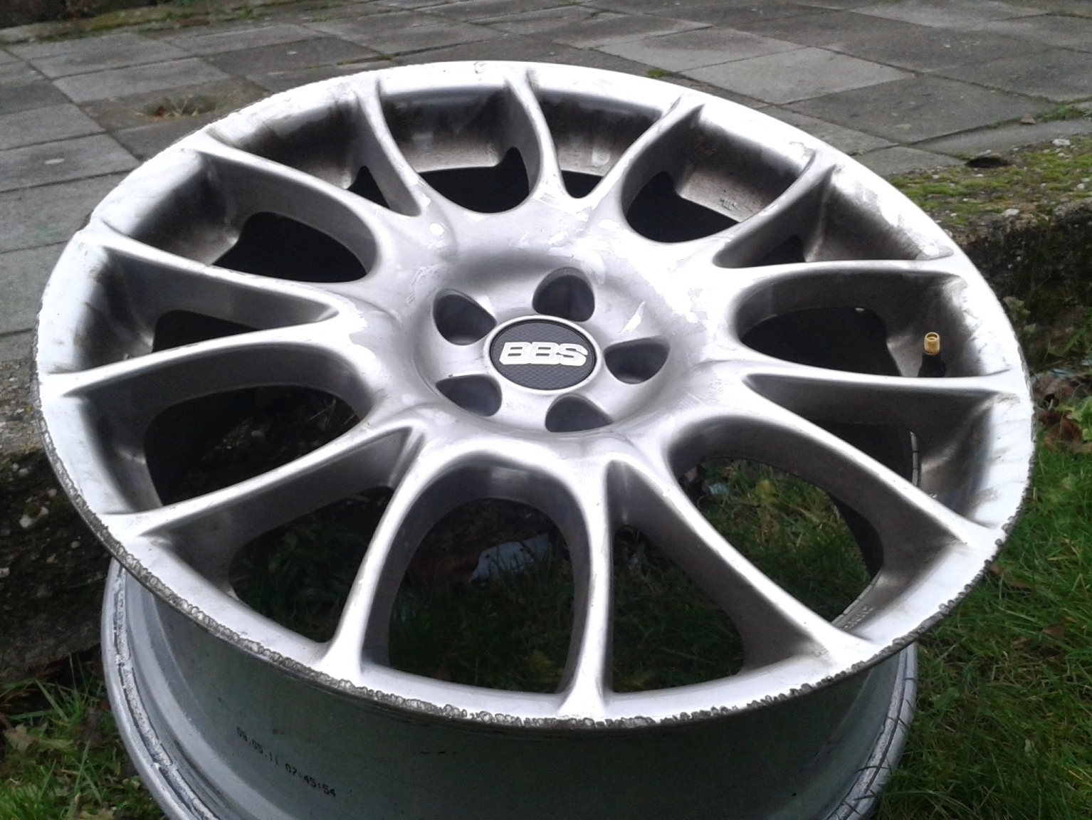 BBS Felge vor der Instandsetzung