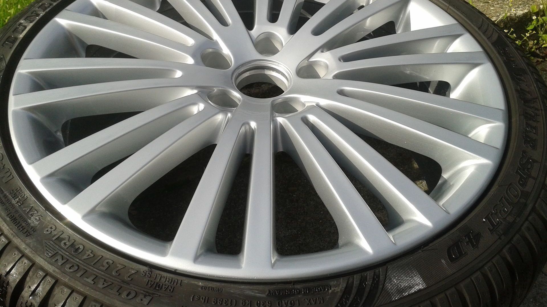 VW R32 Felge nach der Felgeninstandsetzung