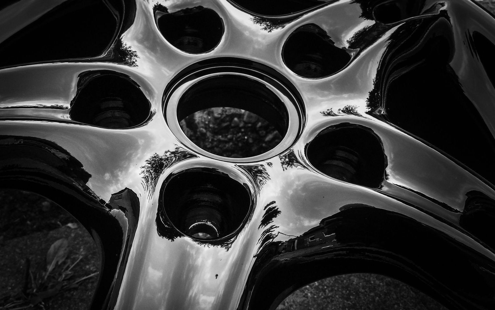 Porsche Boxter Felge schwarz lackiert Porsche Boxter Felge schwarz lackiert