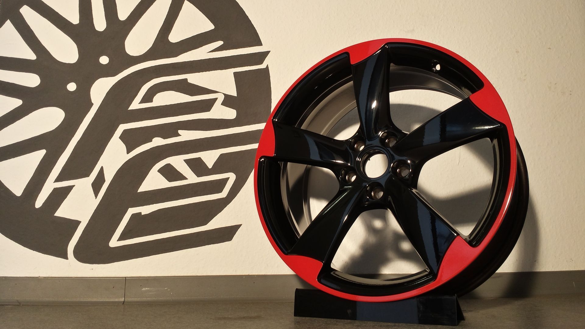 Audi Rotor Felge nach der Felgenveredelung