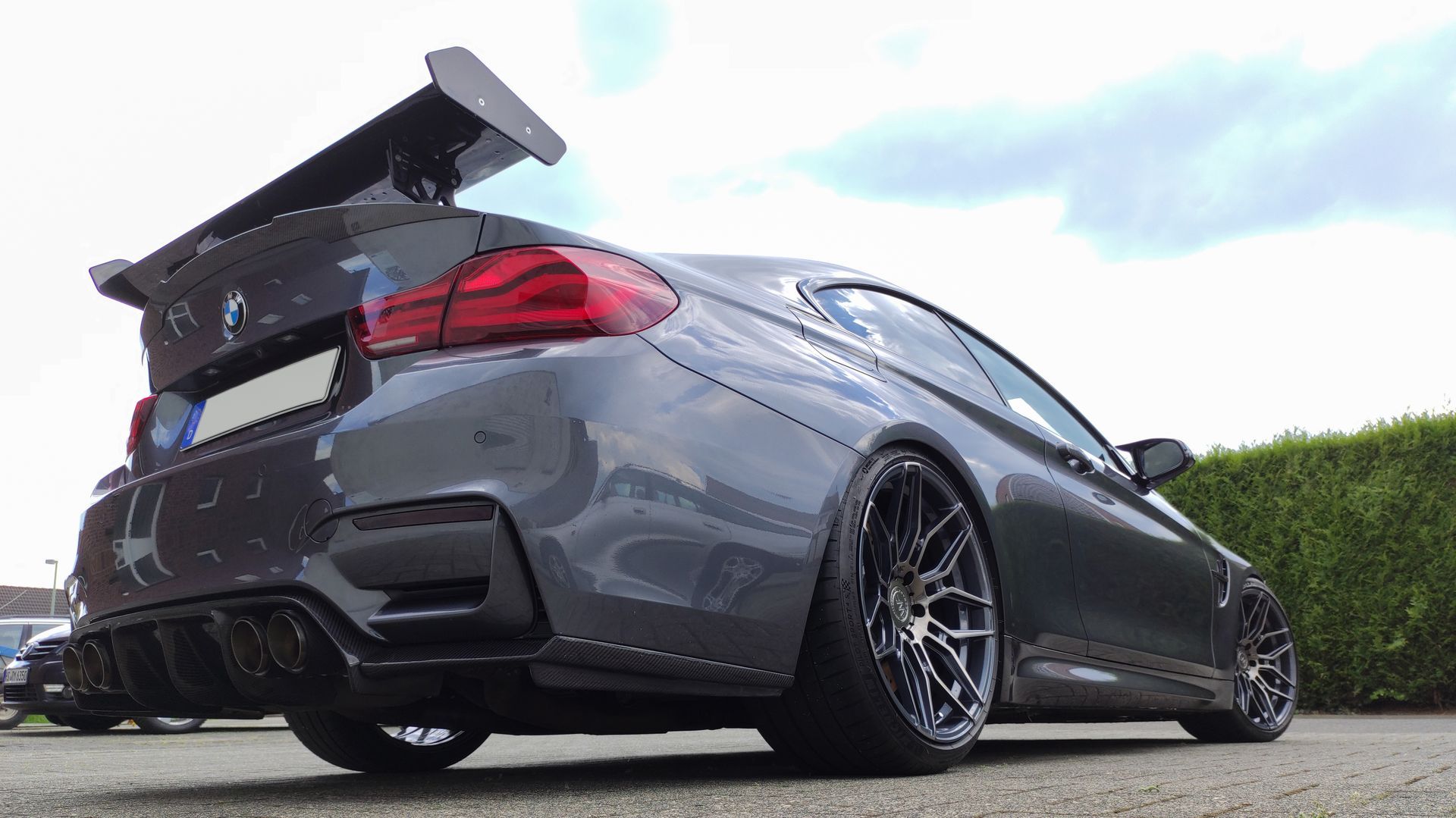 BMW M4 Competition nach der Felgenveredelung