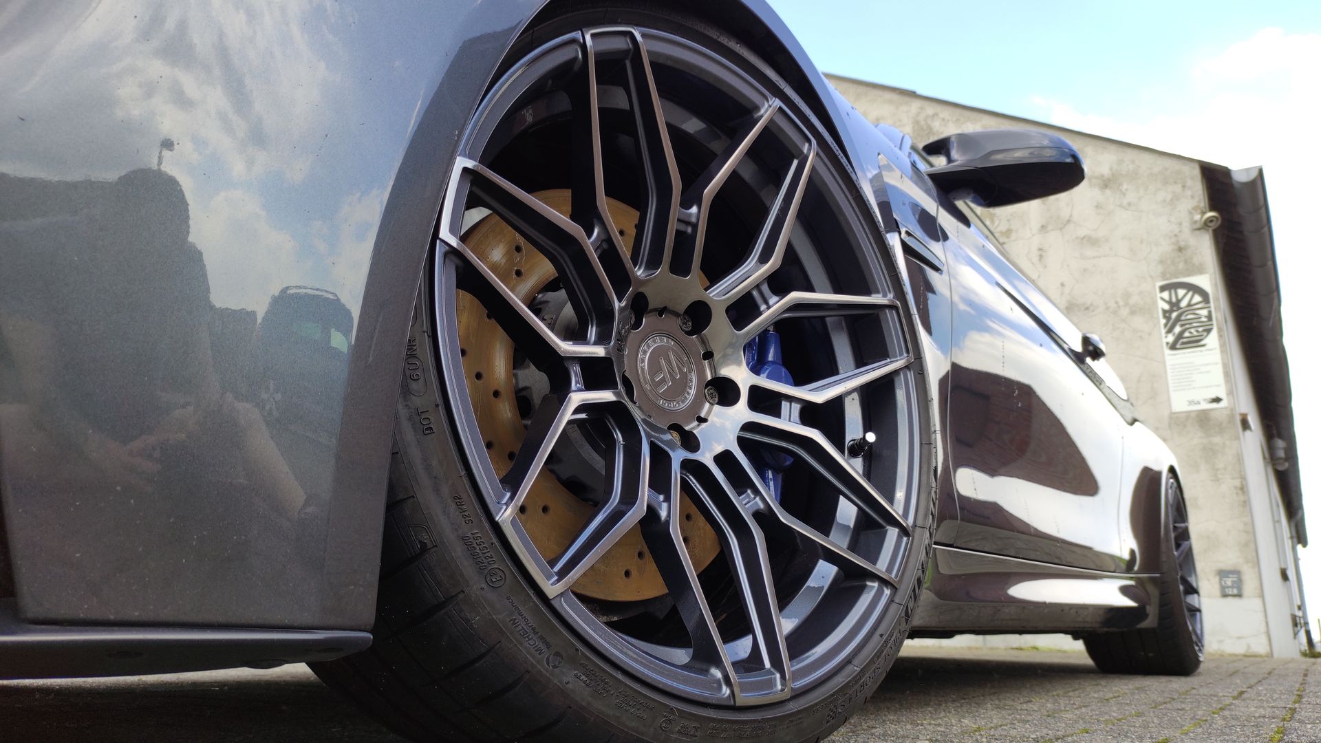 BMW M4 Competition nach der Felgenveredelung