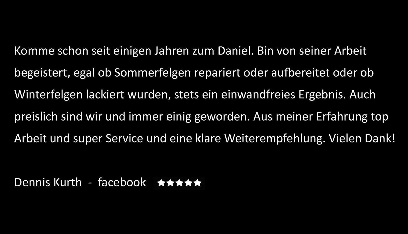 rezension eines google nutzers einer felgenaufbereitung