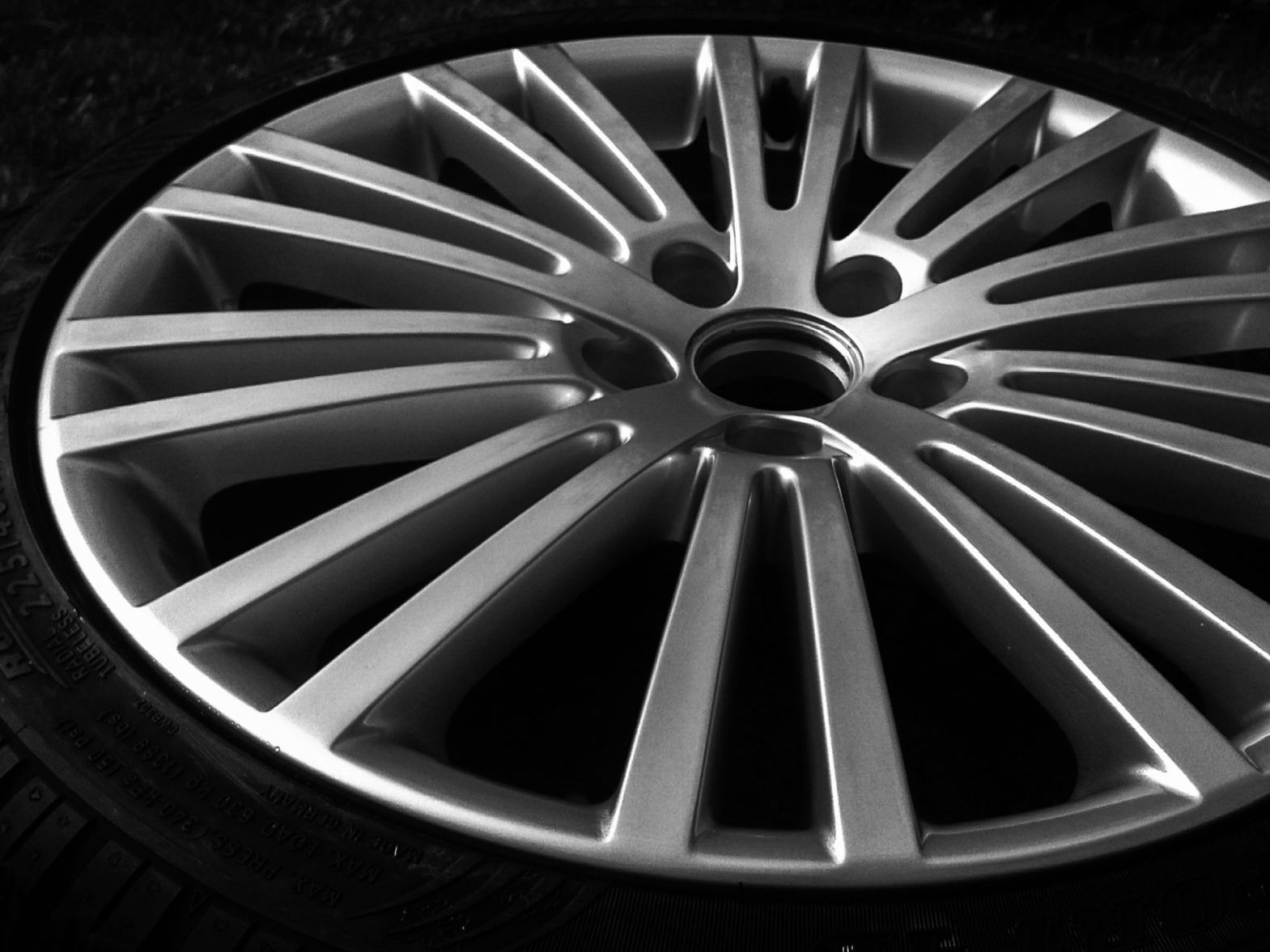 VW Felge nach der Felgeninstandsetzung