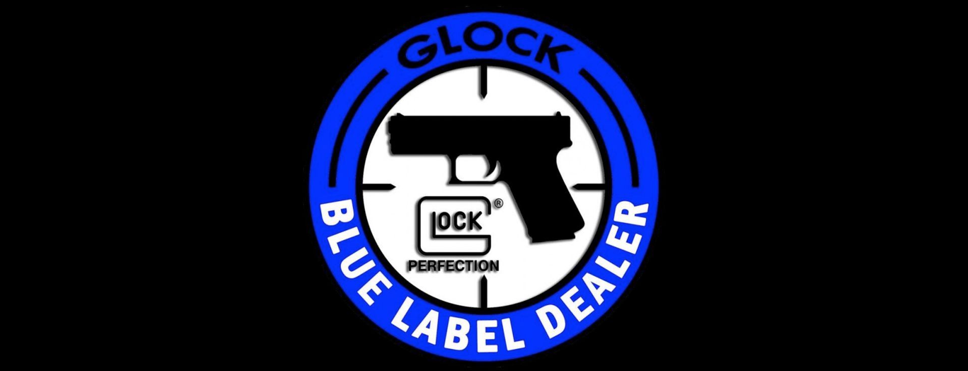 Glock blue label dealer logo – click to shop