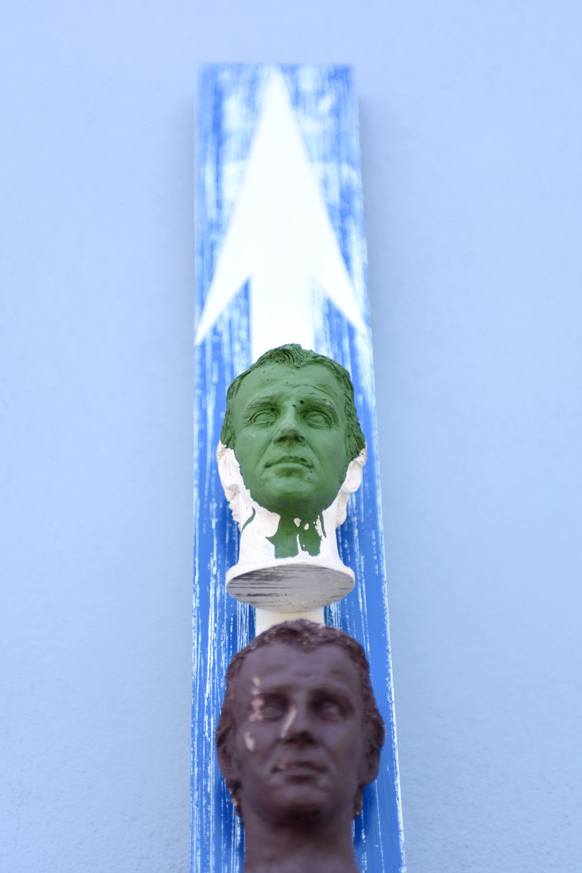 SensoUnico, opera di Eleonora Francioni e Antonio Mastromarino, scultura a Pietrasanta.