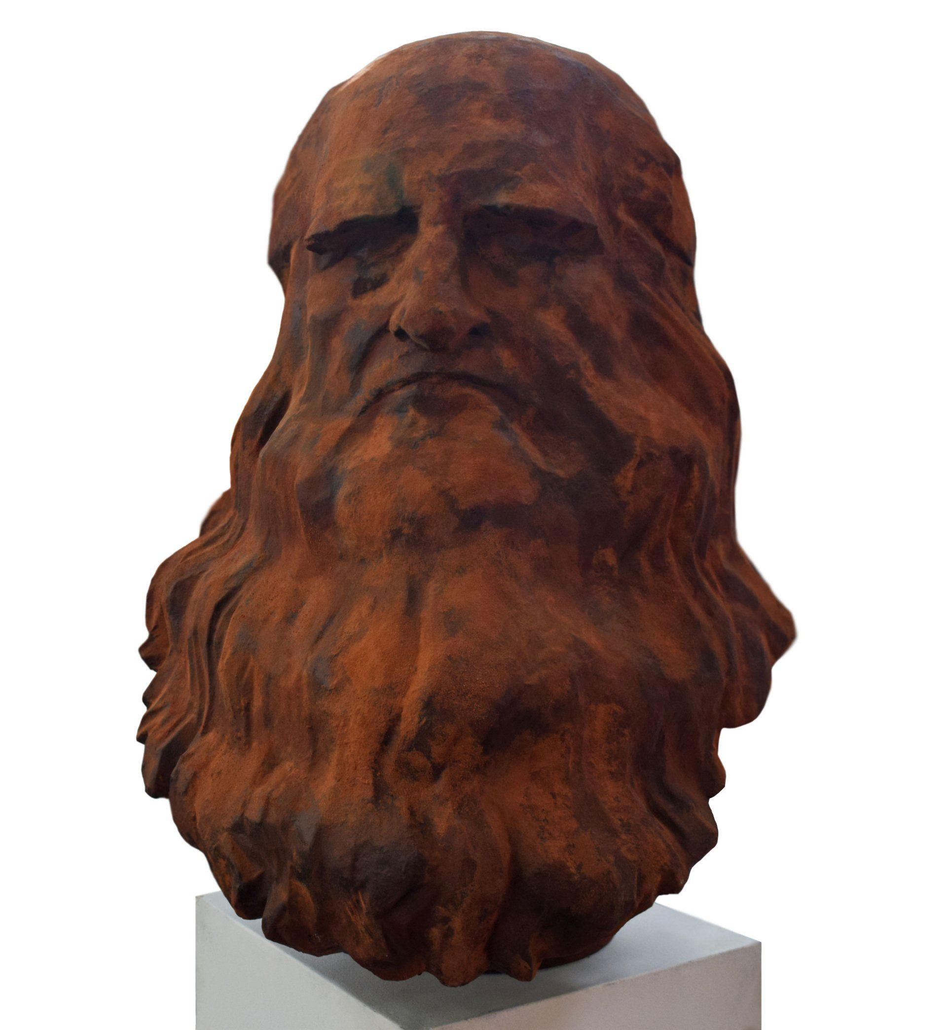 Modello in scala Leonardo Da Vinci, scultura in idroresina di Eleonora Francioni e Antonio Mastromarino, scultori a Pietrasanta.