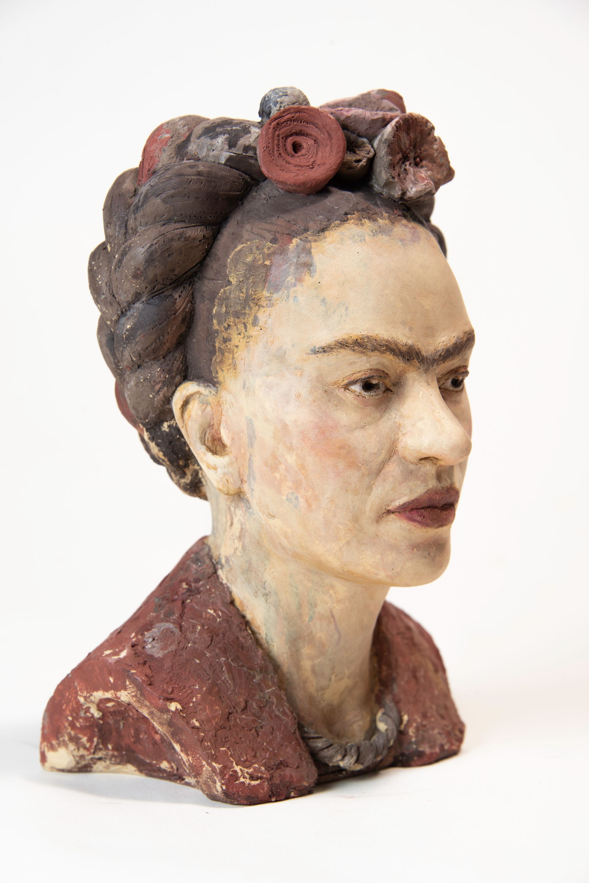 Viva la Frida, scultura dedicata a Frida Kahlo di Eleonora Francioni e Antonio mastromarino, scultori a Pietrasanta