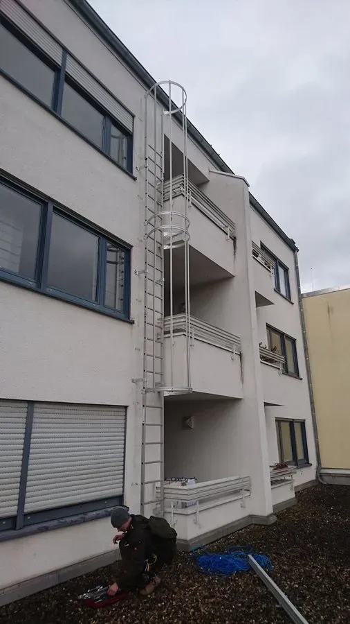 New installation of emergency ladder system