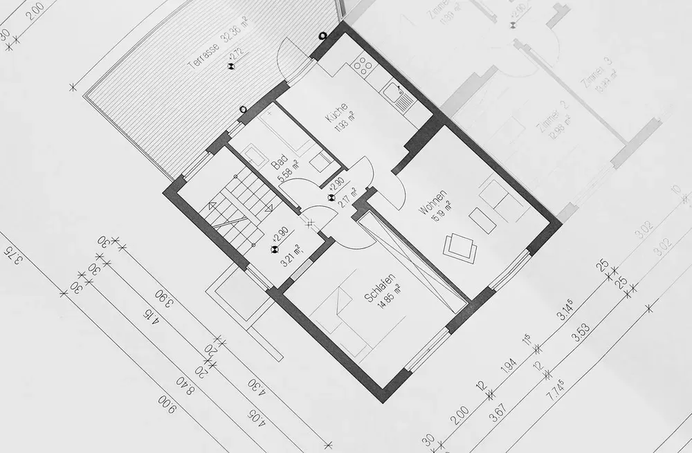 Aufmaß Flächenberechnungen und Grundrisse sind für einen Kauf relevante Unterlagen. Fehlen diese, ist ein Aufmaß zu fertigen