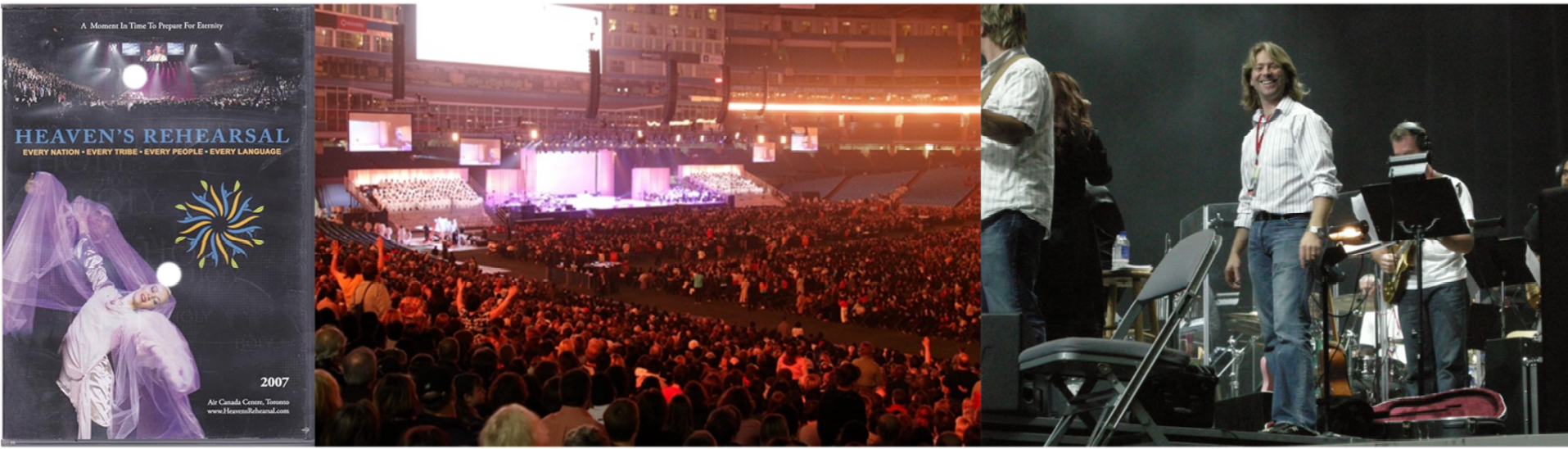 Figure 1 Stephen getting prepared for 2007 & 2008 productions of Heaven's Rehearsal