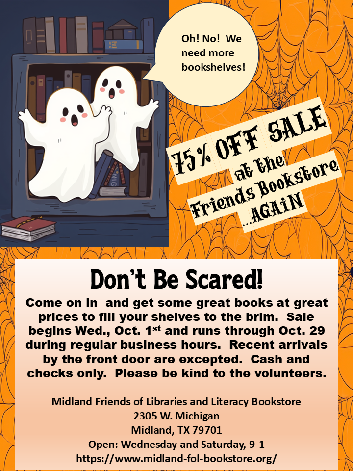 75% off sale for October