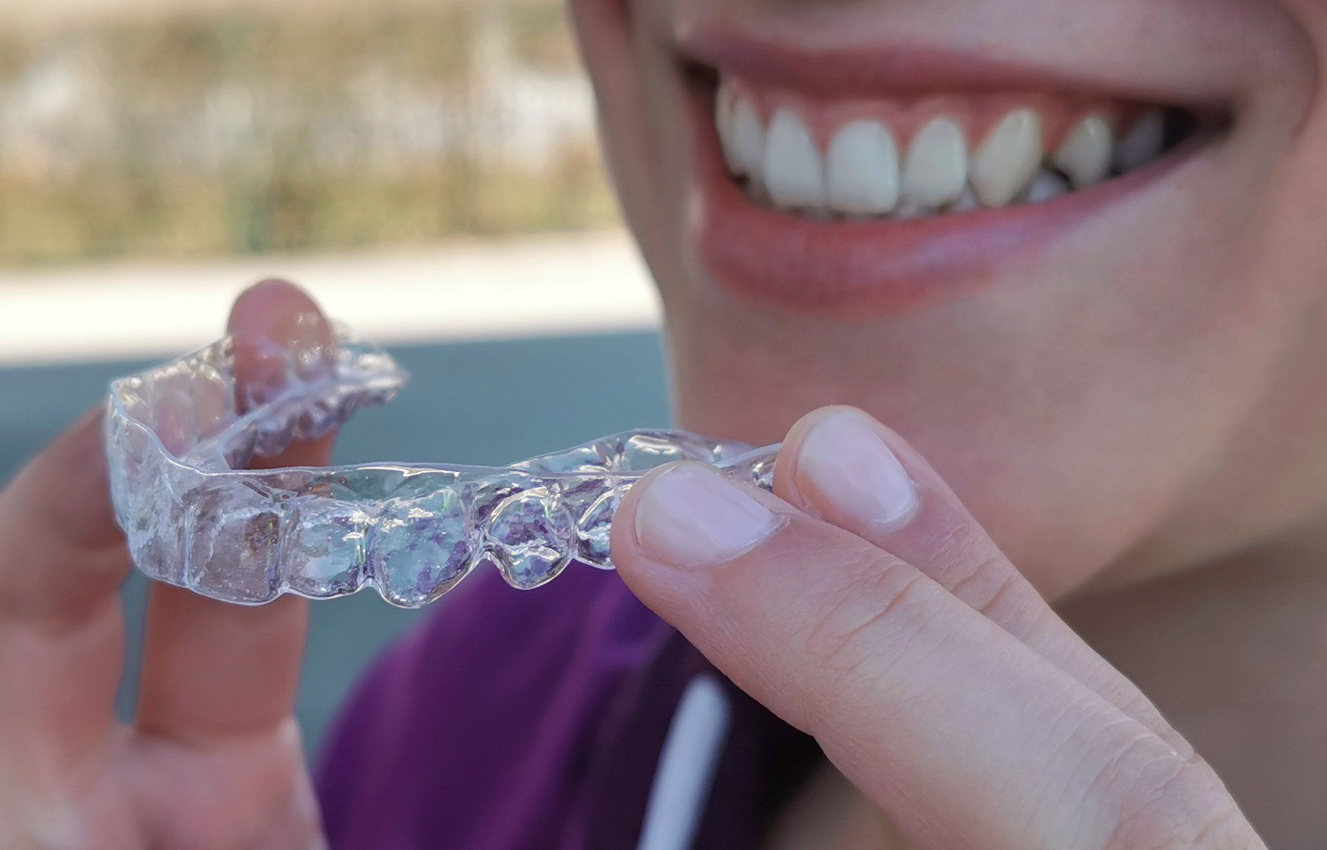 Aligner-Schienen-Therapie,