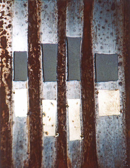 Blechplatte mit Ausschnitten