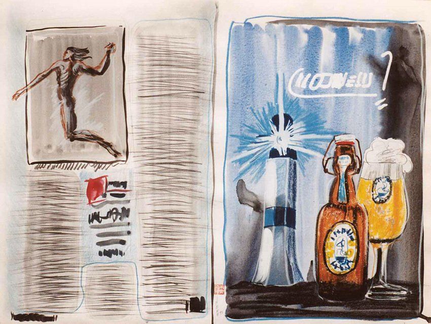 Flasche Bier, Leuchtturm