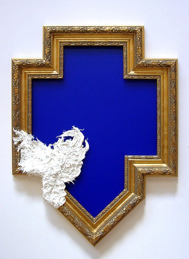 Holz Federn farbiges Acrylglas