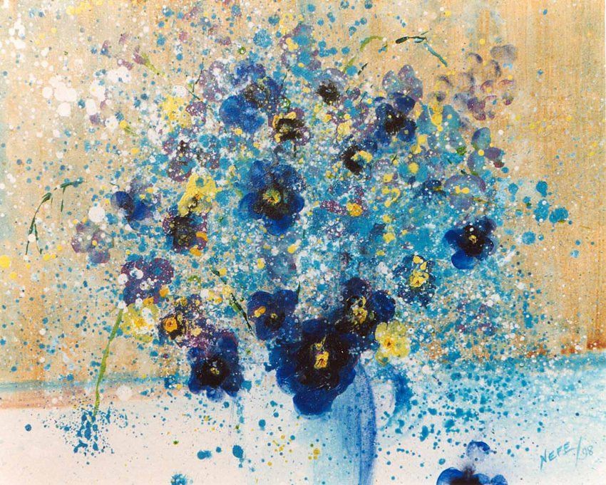 Blumenstrauß in Vase