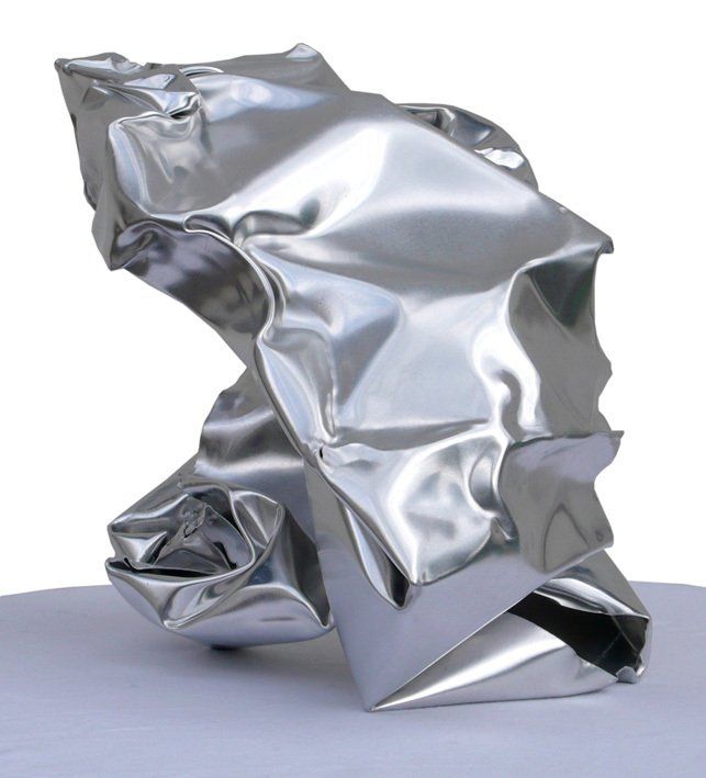 Metallskulptur silber