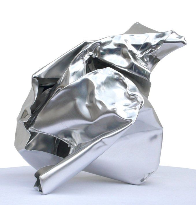 Metallskulptur silber