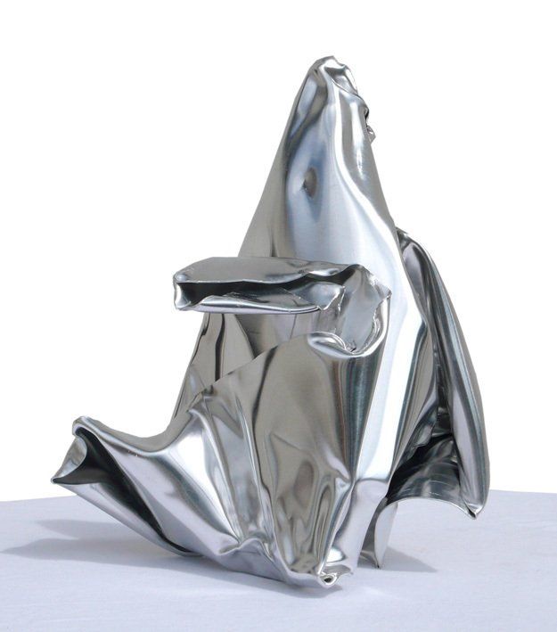 Metallskulptur silber