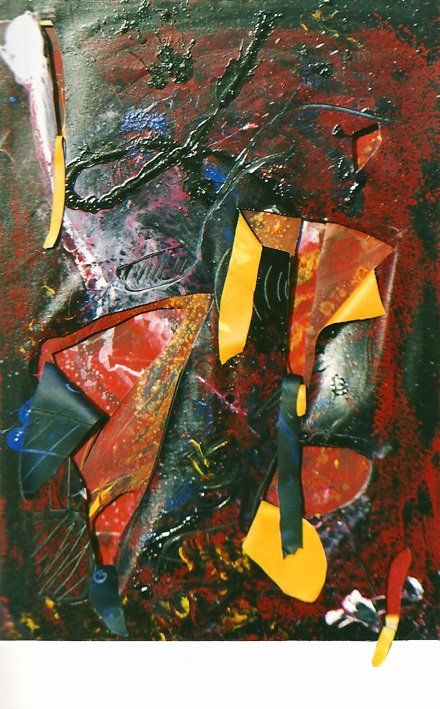 Leinwand zerschnitten