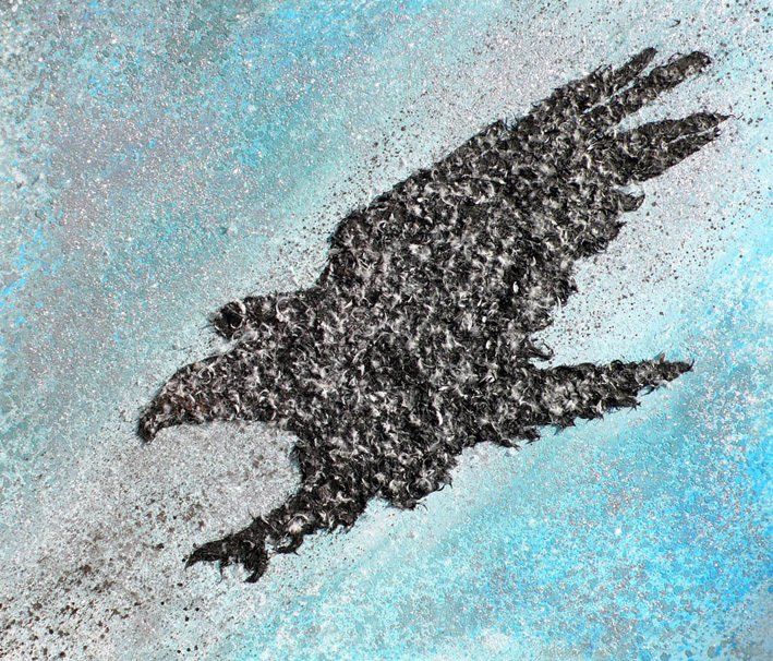 Adler im Angriffsflug