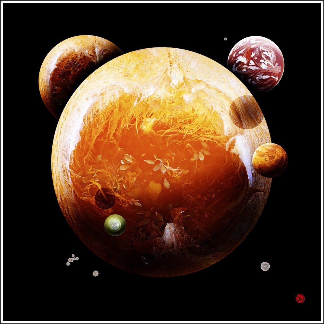 Weltall Planeten Monde