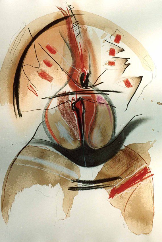 Erotische Darstellung abstrakt