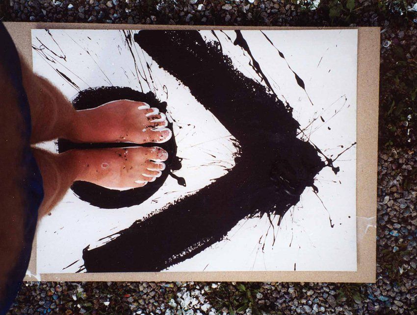 Nackte Füße, Fußspuren