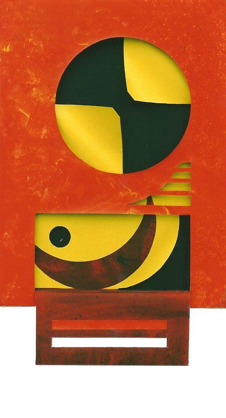 Zeichen für Radioaktivität Geschlitzte Leinwand