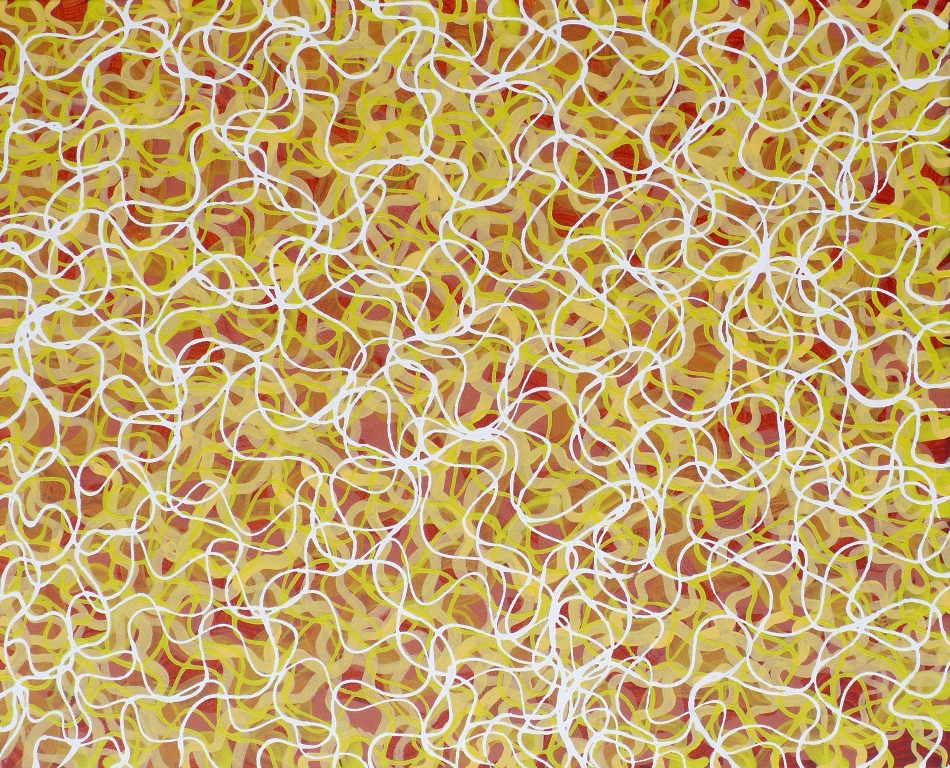 Wellenlinien bunte Schlangenlinien braun weiß gelb