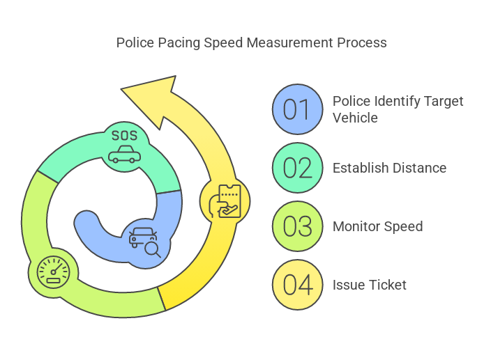 Police pacing process for speed enforcement How police pacing work? The complete operation of pacing for speeding tickets.