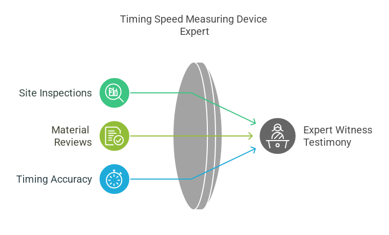 What a timing expert can do for your speeding ticket Timing, gap, VASCAR, Robic speed measuring device expert.