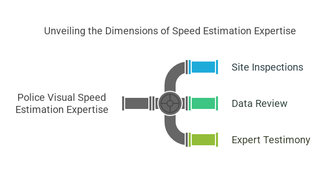 Visual estimation for speeding tickets expert Police visual estimate / estimation speed measurements