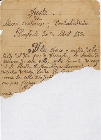 Detalle Manuscrito 1890