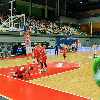 Basketballspiel Österreich gegen Norwegen. Foto: August Aust Basketballspiel Österreich gegen Norwegen. Foto: August Aust