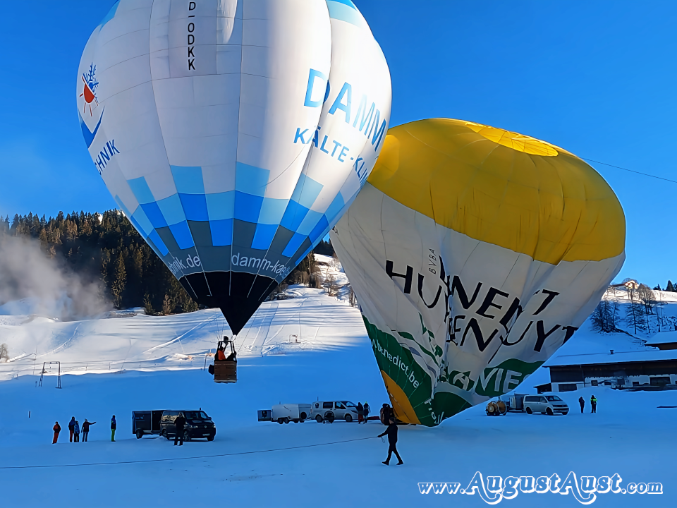 Heißluftballone Start. Foto: August Aust