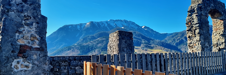 Burgruine Gallenstein. Foto: August Aust Burgruine Gallenstein. Foto: August Aust