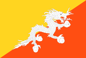 Flagge Bhutan Flagge Bhutan