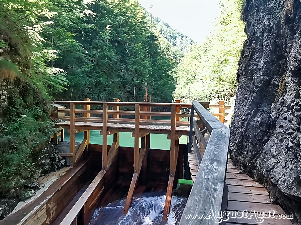 Wehranlage Mendlingtalklause. Foto: August Aust Wehranlage Mendlingtalklause. Foto: August Aust