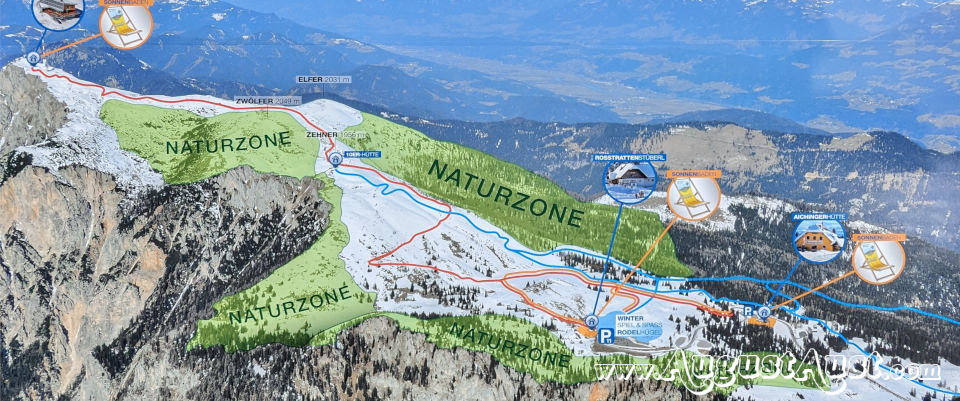 Wanderkarte Dobratsch. Foto: August Aust Wanderkarte Dobratsch. Foto: August Aust