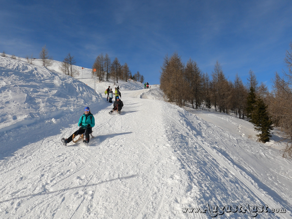 Rodeln am Dobratsch. Foto: August Aust Rodeln am Dobratsch. Foto: August Aust